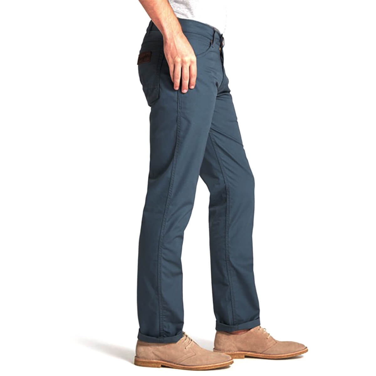 Wrangler jeans greensboro dark slate uomo petrolio - immagine 3