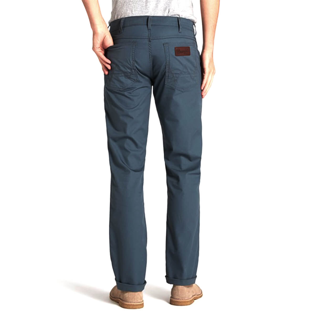 Wrangler jeans greensboro dark slate uomo petrolio - immagine 4