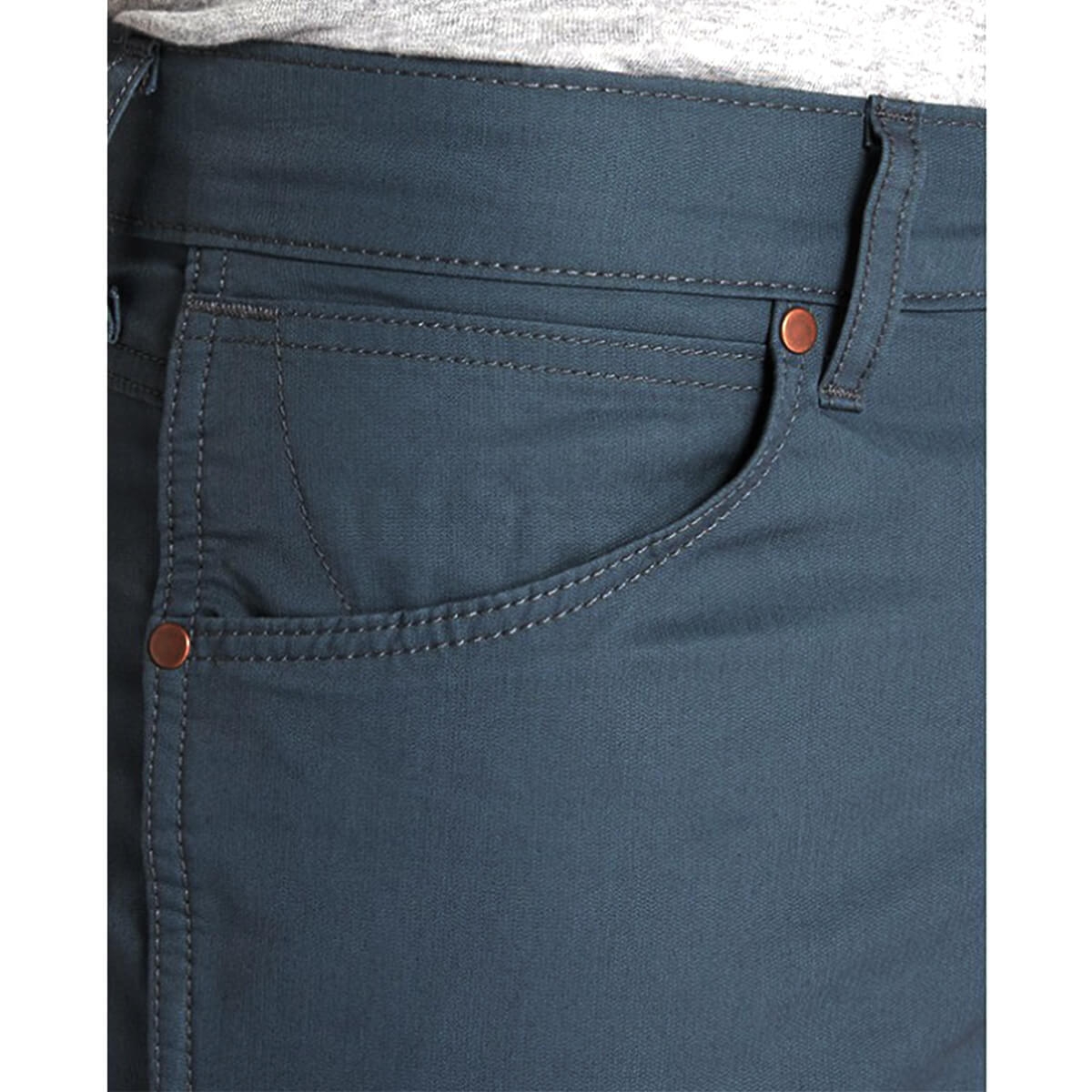 Wrangler jeans greensboro dark slate uomo petrolio - immagine 5